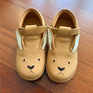 Adorable Tan Bunny Kids Shoes- Donsje luxury brand